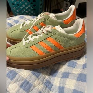 adidas Women's Sneakers in Green and Orange